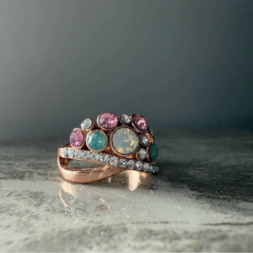 Elegant Multicolor Gemstone Ring